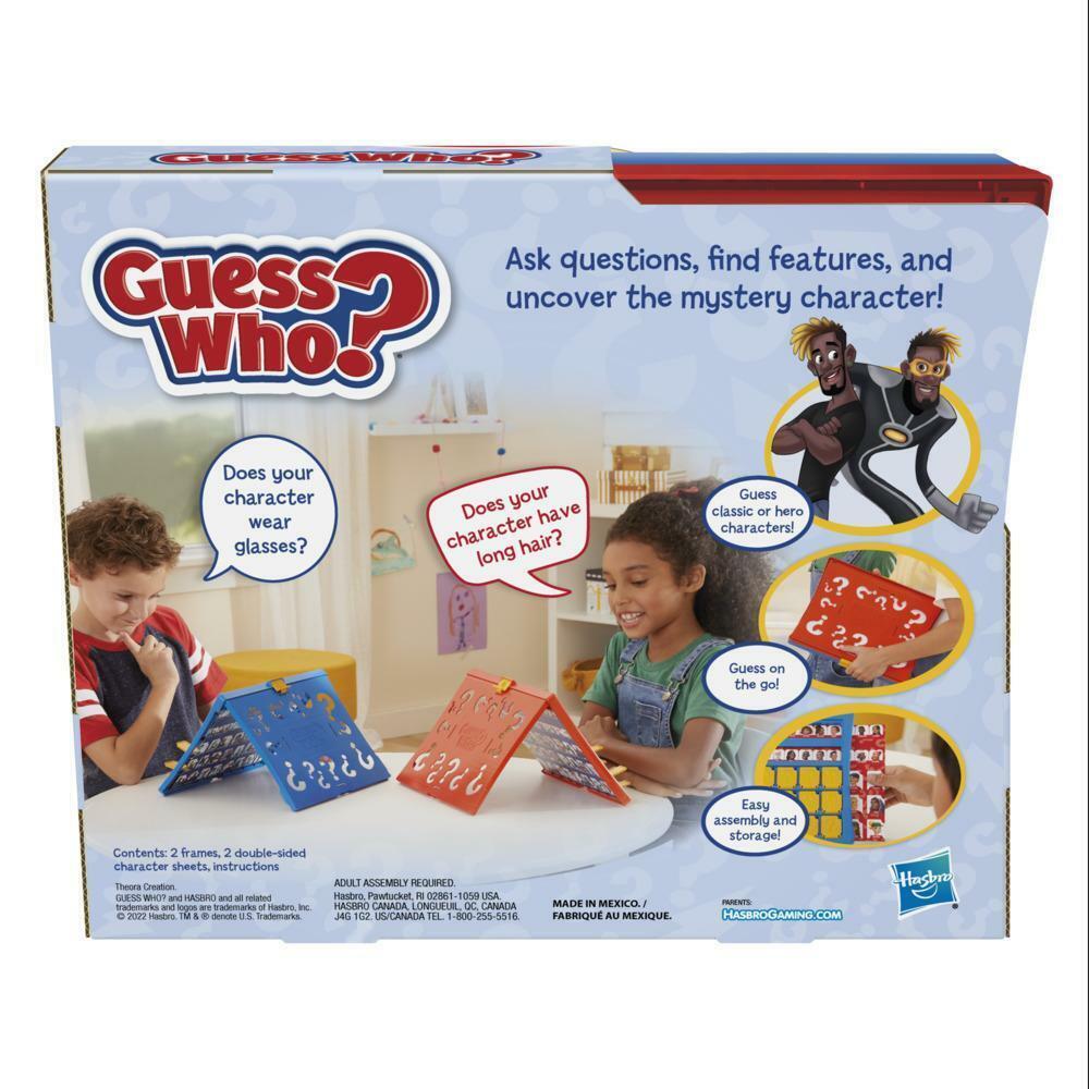 Second Guess Guess Gamer Hasbro Guess Who? The Original Guessing