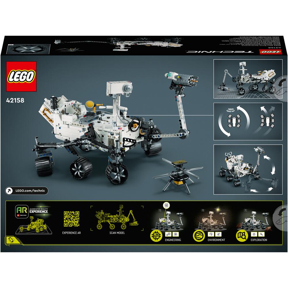 LEGO Technic NASA Mars Rover Perseverance 1132 Piece Building Set 42158 ...