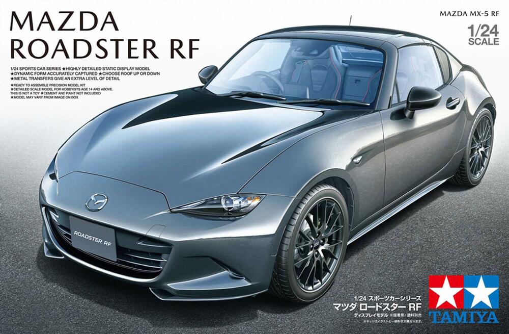 Tamiya Mazda MX-5 Roadster RF Sports Car Plastic Model Kit Scale 1:24 24353