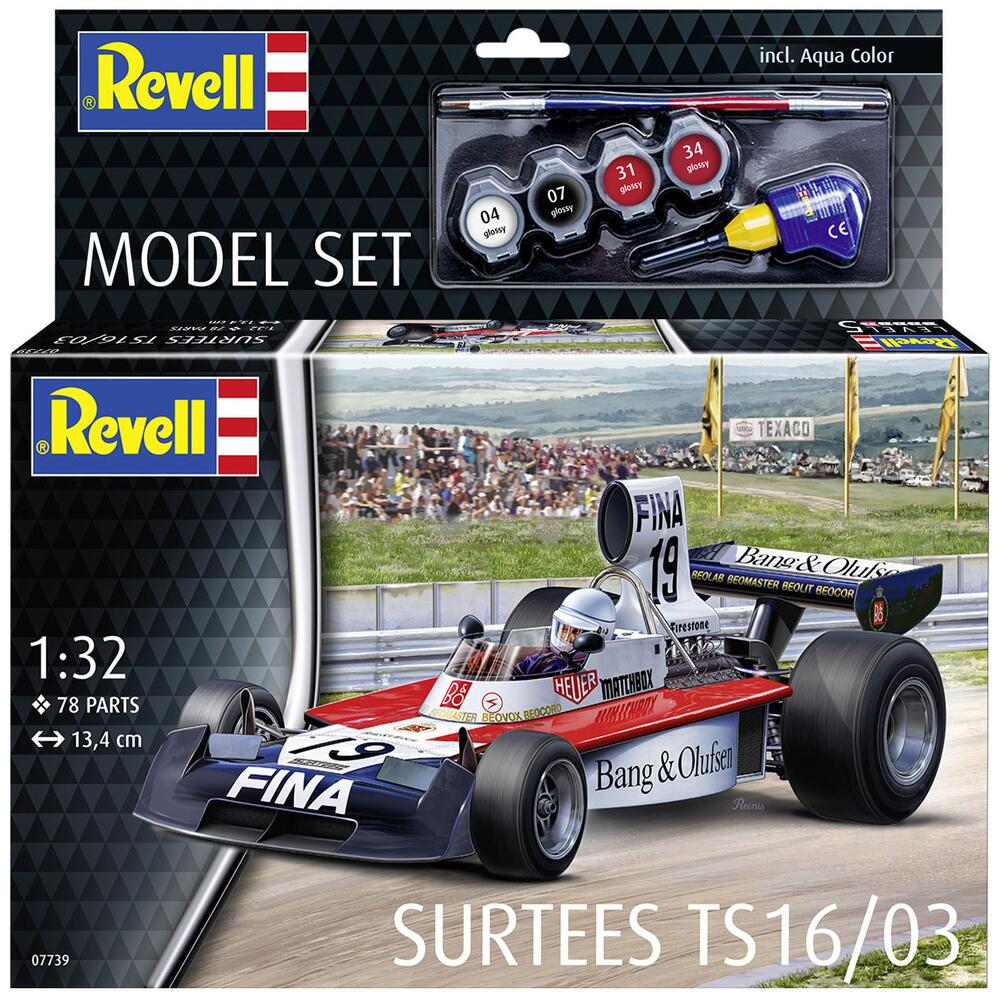 Revell Surtees TS16/03 Formula 1 Racing Car Model SET Scale 1:32 67739