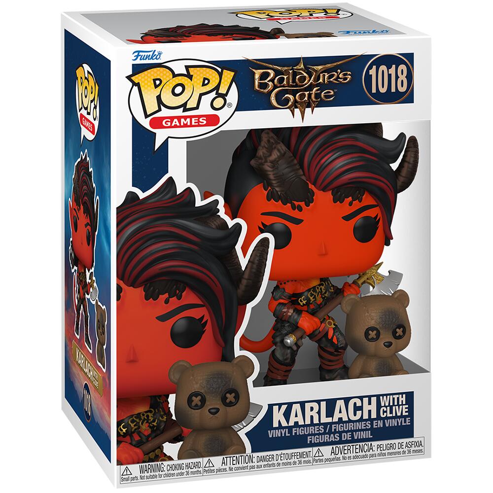 Funko POP! Games Baldur's Gate 3 Karlach with Clive Vinyl Figure 1018 84957
