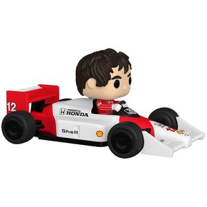 View 2 Funko Pop! Rides Super Deluxe Ayrton Senna in McLaren Racing Car Vinyl Figure #12 89329