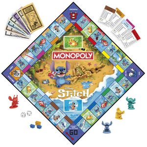 View 2 Hasbro Gaming Stitch Monopoly Board Game G0388