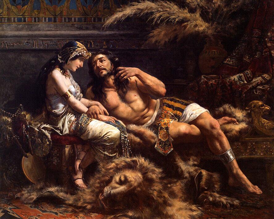 Samson and Delilah (1887) Jose Etxenagusia Basque wall art poster