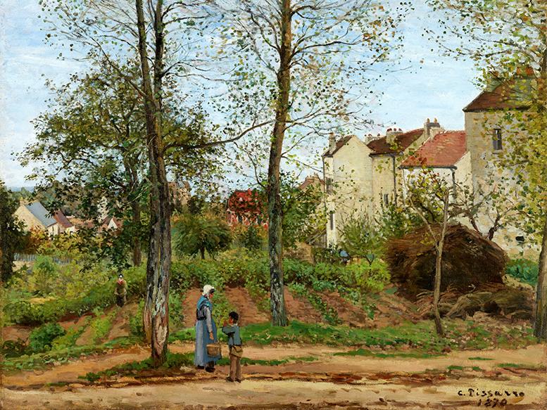 Landscape at Louveciennes (Autumn) (1870) Camille Pissarro wall