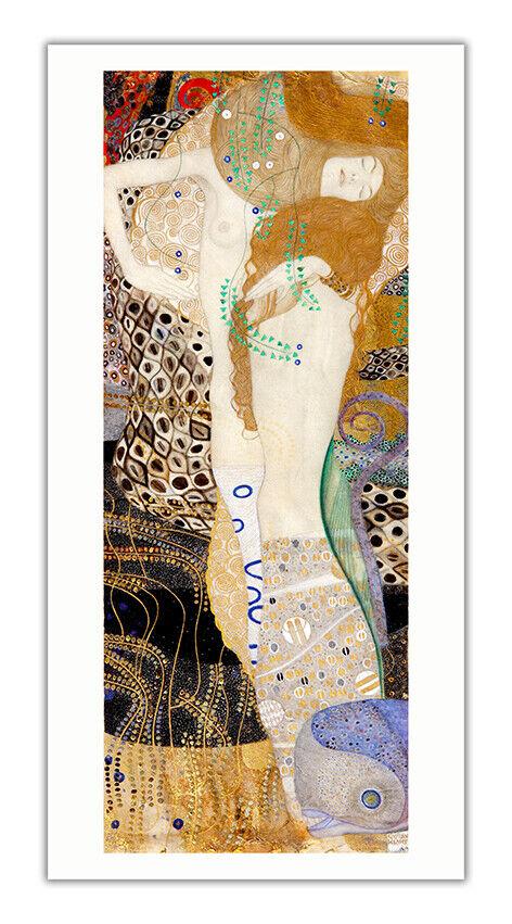Friends (Water serpents) Gustav Klimt wall art poster print