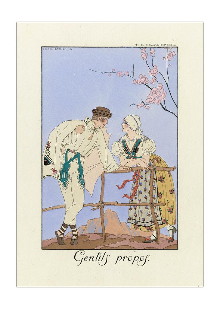 Vintage 1920s Holiday Romance, Fashion Posters by George Barbier wall ...
