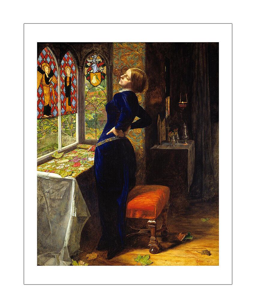 Mariana 1851 John Everett Millais Pre Raphaelite Wall Art Poster Print