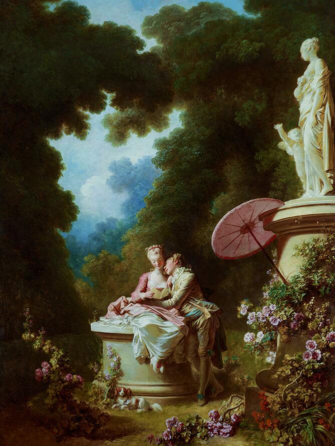 The Progress of Love: Love Letters (1772) Jean-Honoré Fragonard