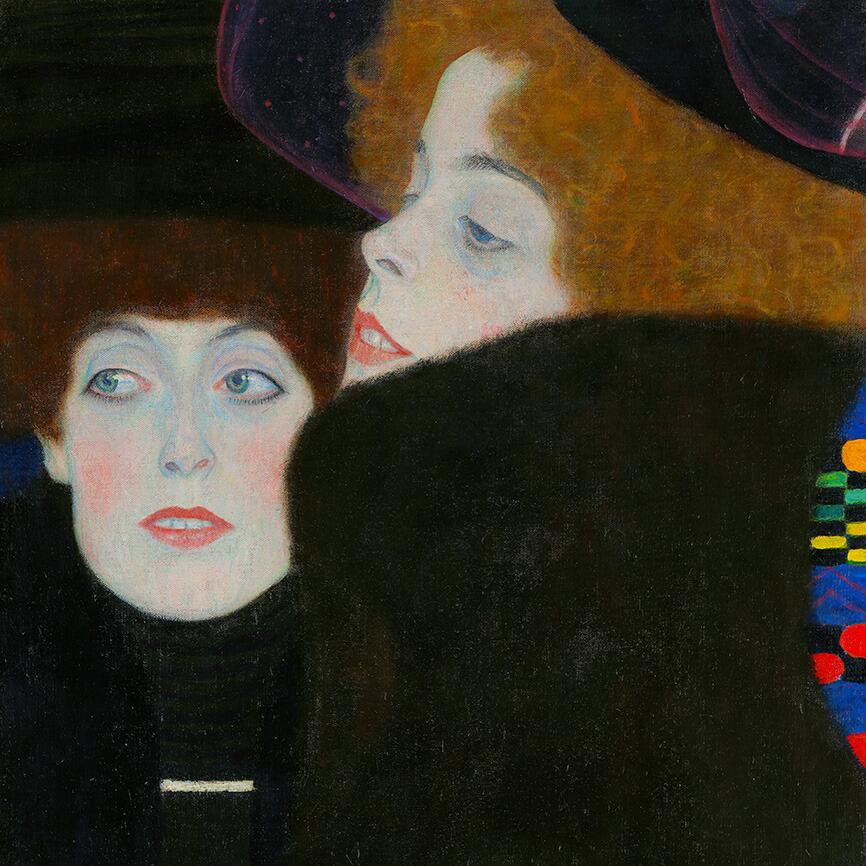 Friends I (The Sisters) (1907) detail Gustav Klimt wall art poster