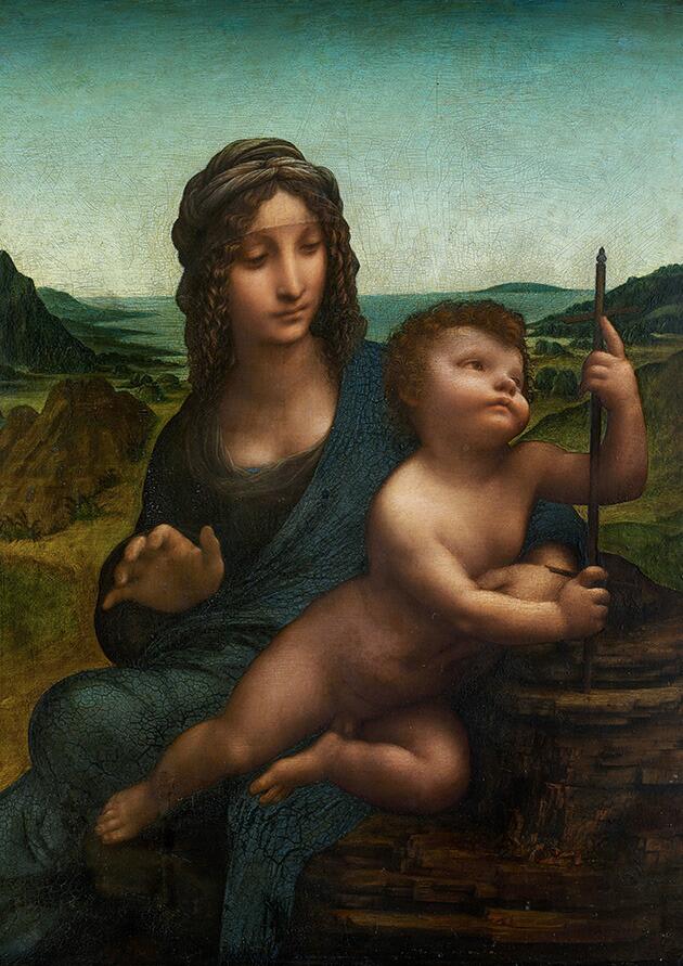 アート・デザイン・音楽 MADONNAS BY OLD MASTERS The Madonna of the Yarnwinder (1501) Leonardo da Vinci old masters