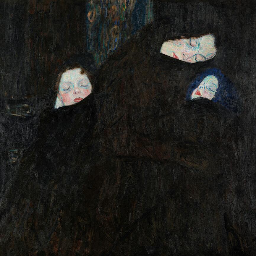Mother with Two Children (Family) (1910) Gustav Klimt wall art poster ...