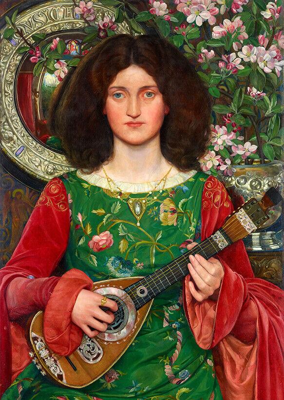 Pre-Raphaelite Musica (Melody) Kate Elizabeth Bunce wall art