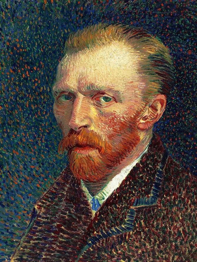 Self-Portrait (1887) by Vincent van Gogh wall art poster print
