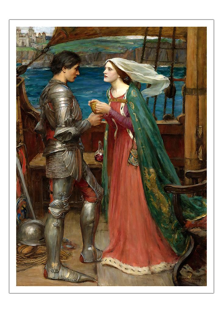 Tristan and Isolde (1916) John William Waterhouse pre raphaelite wall ...