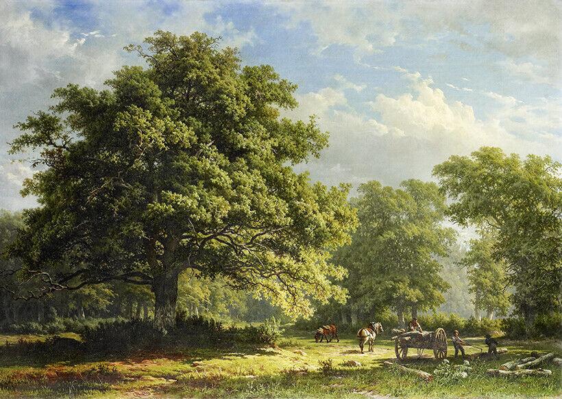 Bentheim Forest by George Andries Roth lanscape wall art print