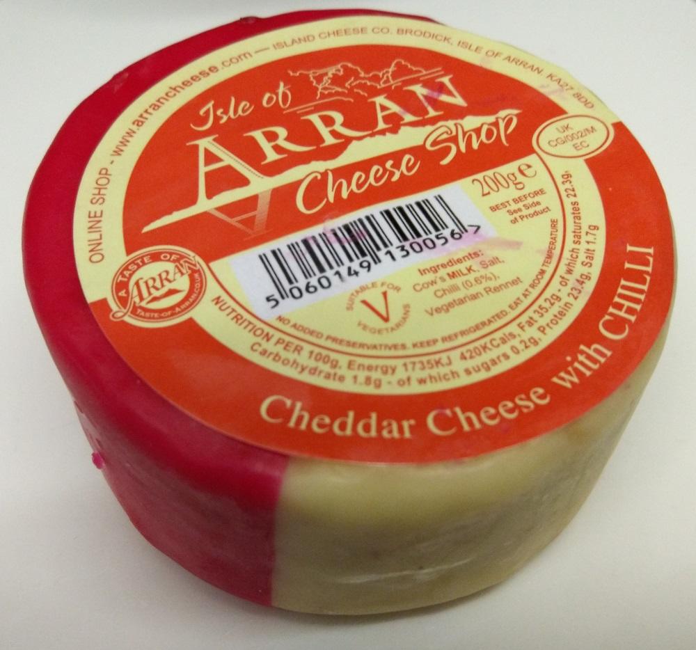 Arran Cheddar Cheese with Chilli