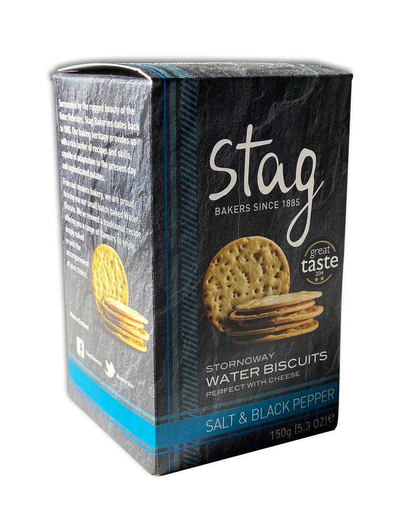 Stornoway Salt & Black Pepper Water Biscuits