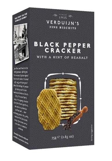 Verduijn's Black Pepper Crackers 75g
