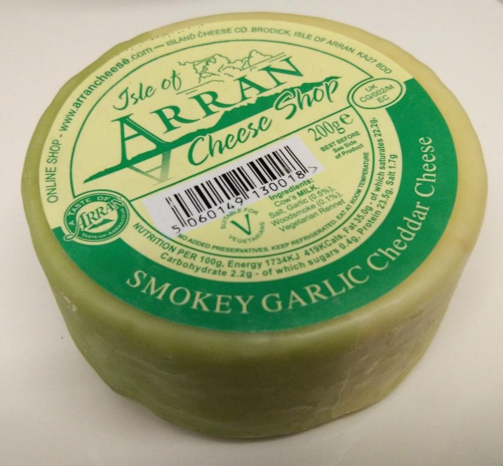Arran Smokey Garlic Cheddar Cheese