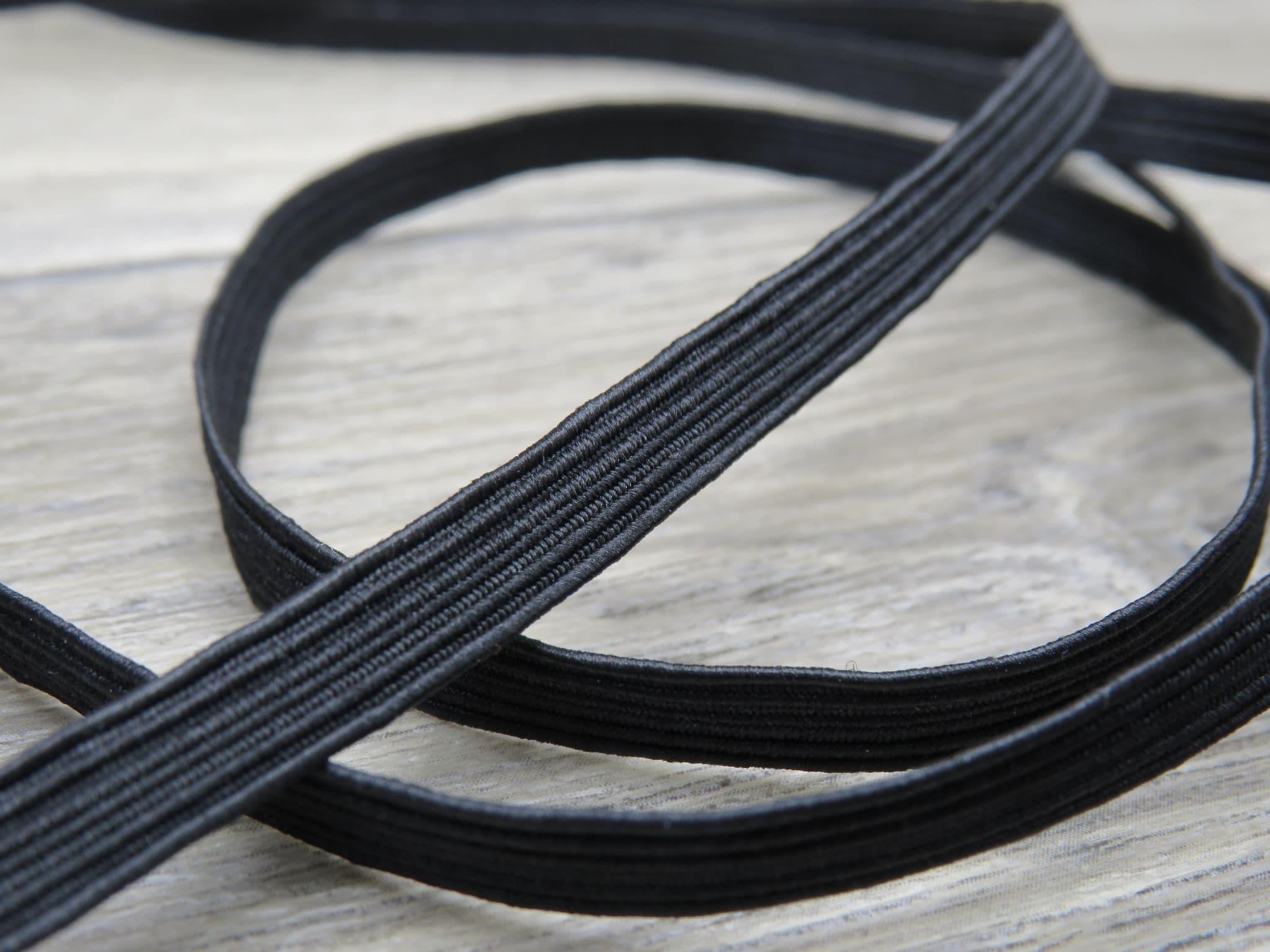 19mm Black Elastic Tape - Per Metre