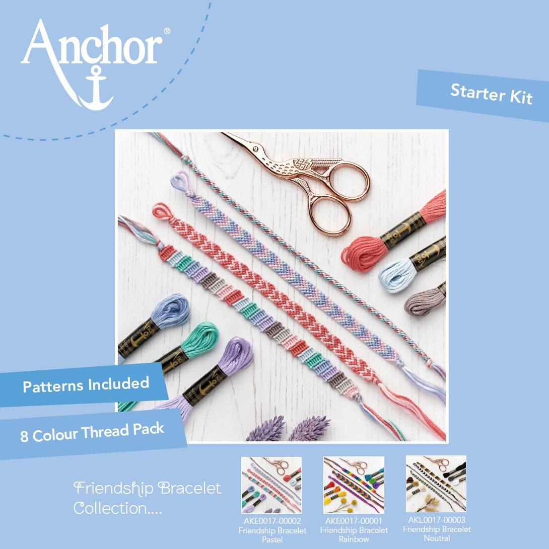 Anchor Pastel Friendship Bracelet Kit