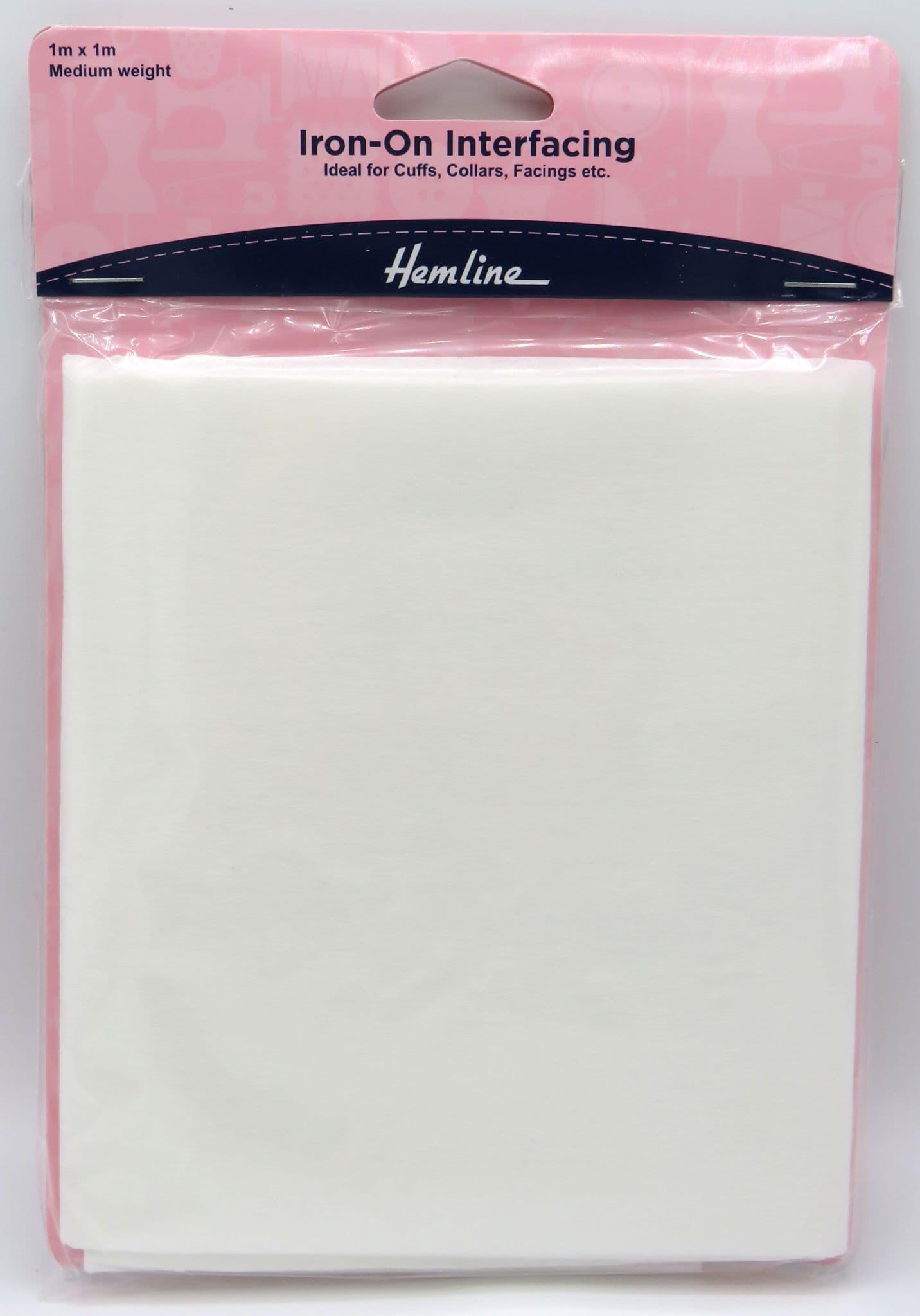 Hemline Iron-On Interfacing Medium Weight 1m x 1m