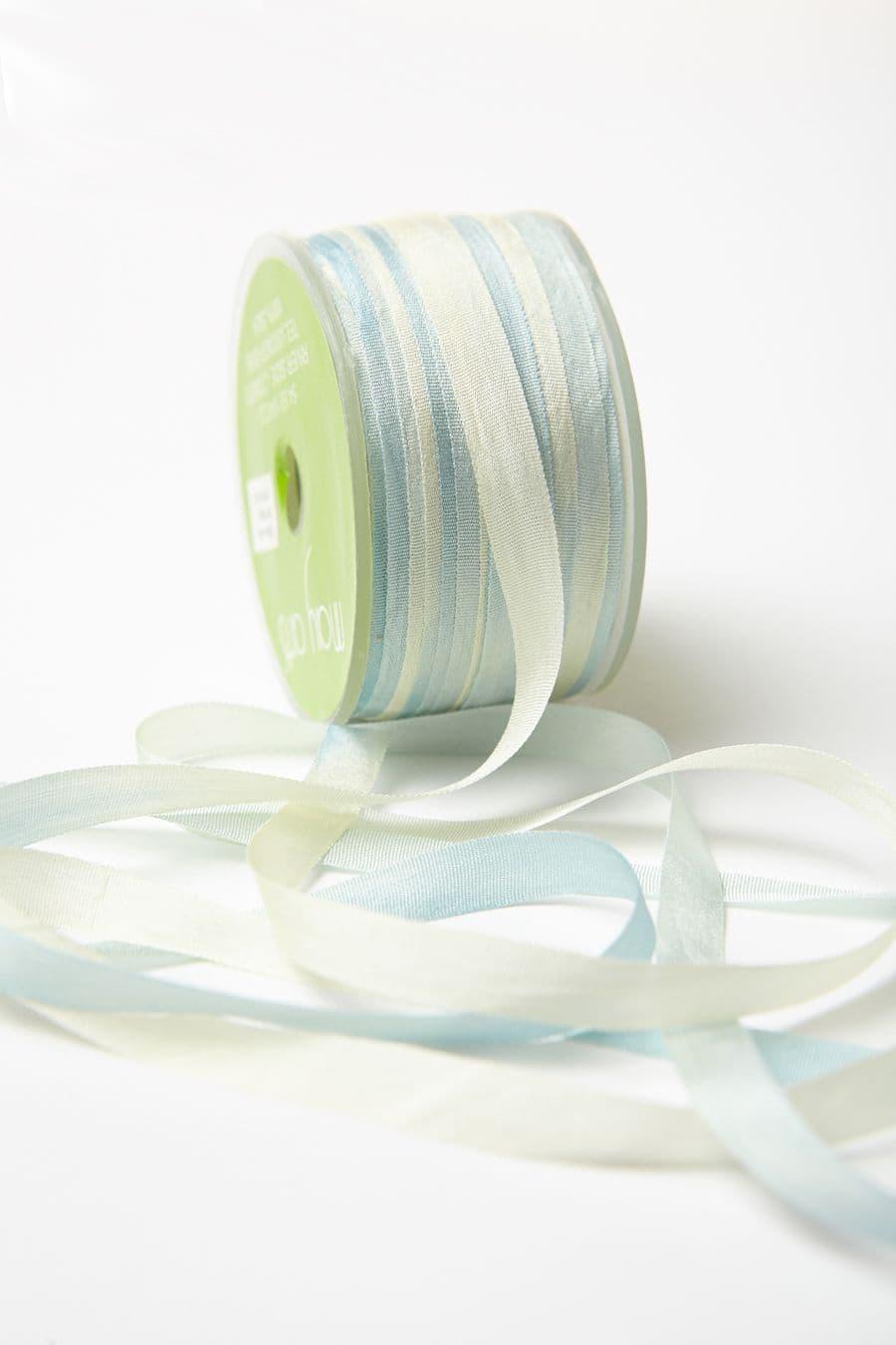 100% Pure Silk Ribbon by Threadart - 7mm Dk Sage - No. 653 - 3 Sizes - 50 Colors Available, Size: 7 mm, Green