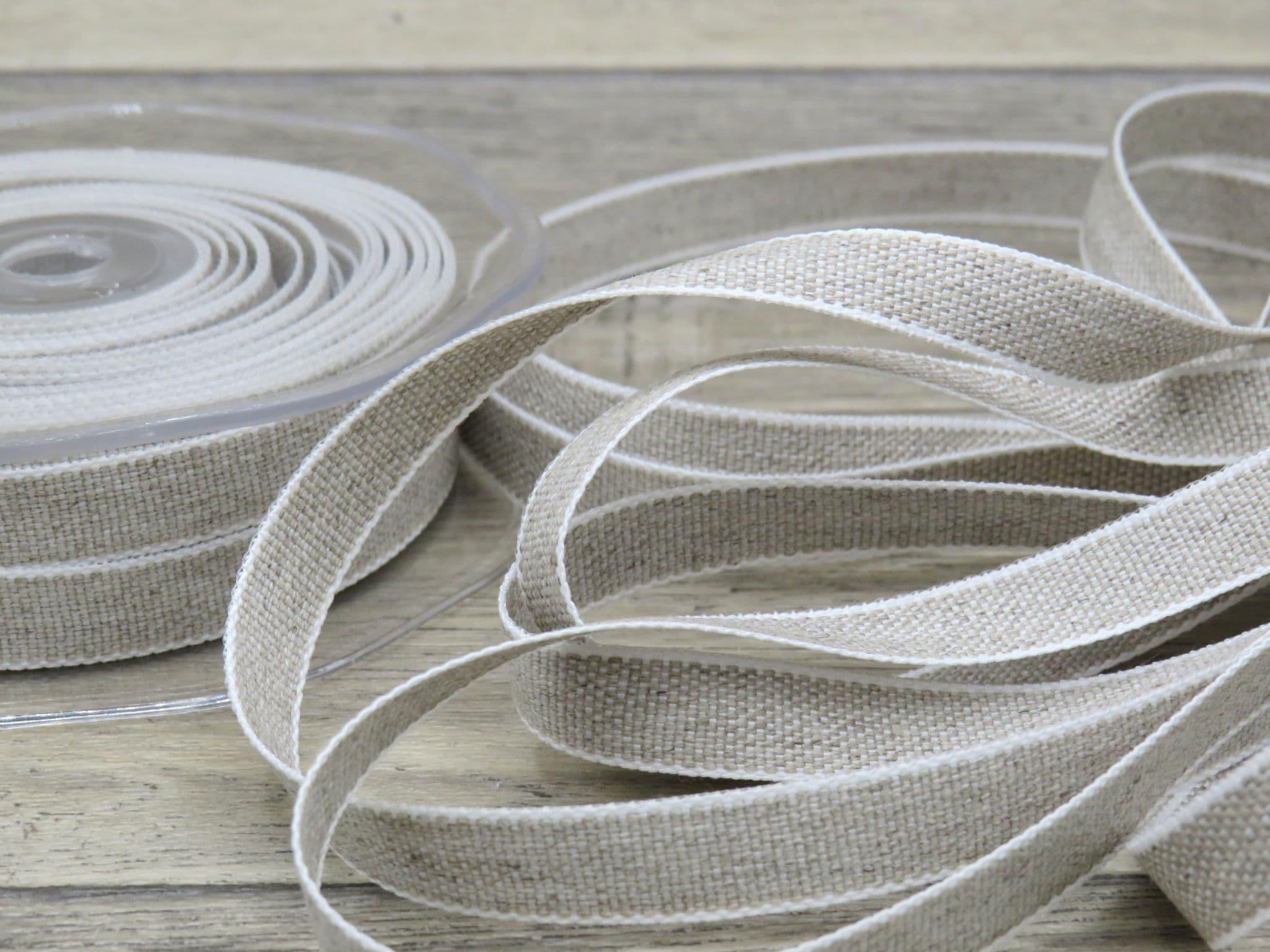 Linen Tape, Decorative Linen Ribbon, Natural Linen, Width: 10mm/0.39'',  15mm/0.60'', 20mm/0.79'', 30mm/1.18'' 