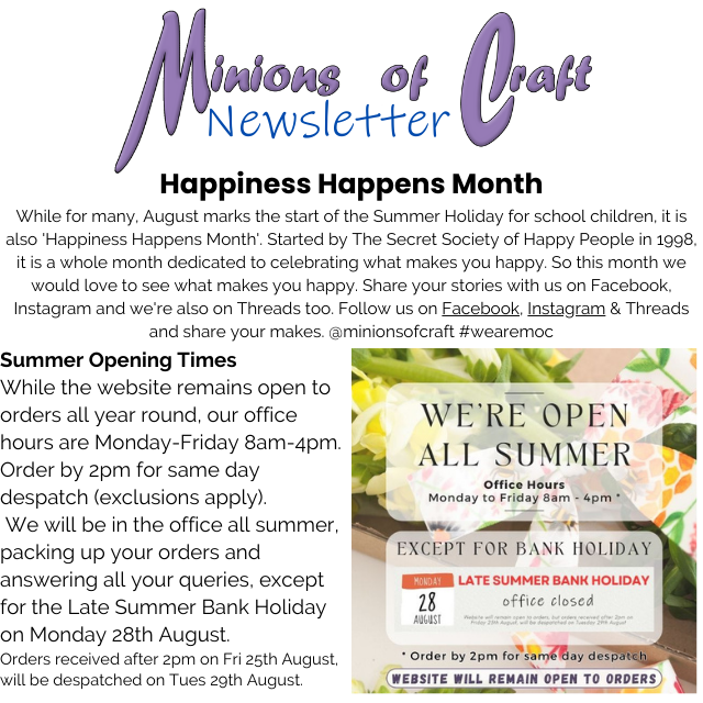 Let Happiness Happen this Month (Newsletter 2023-08 August)