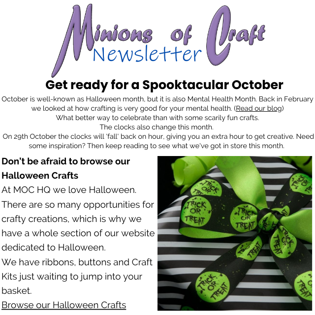 Trick or Treat? See what we've got in store this month (Newsletter 2023-10 October)