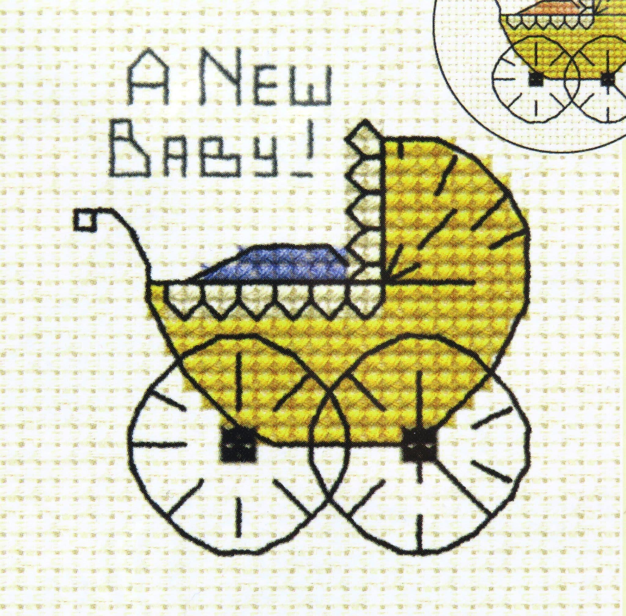Mouseloft Cross Stitch Kit Pram A New Baby Special Occasions Stitchlets