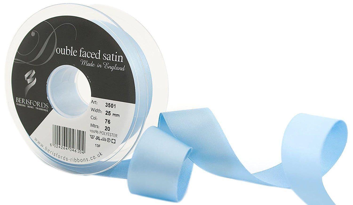 Samuel Taylors - Berisfords Double Faced Satin Ribbon - By The Metre
