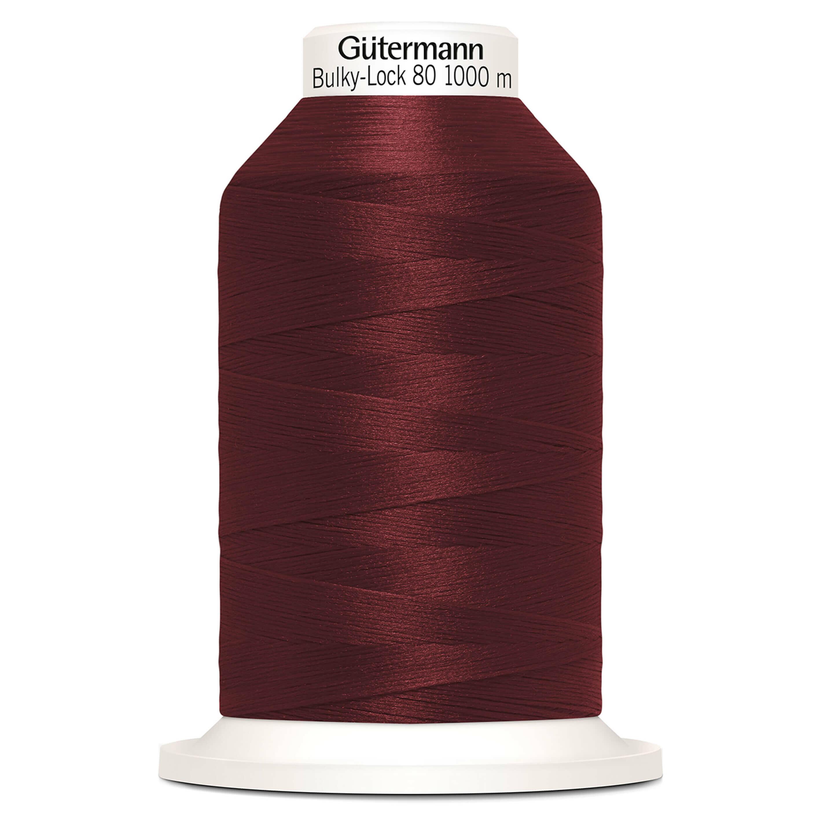 Gutermann Bulky Lock 80 overlocking thread in colour 369 Mulberry