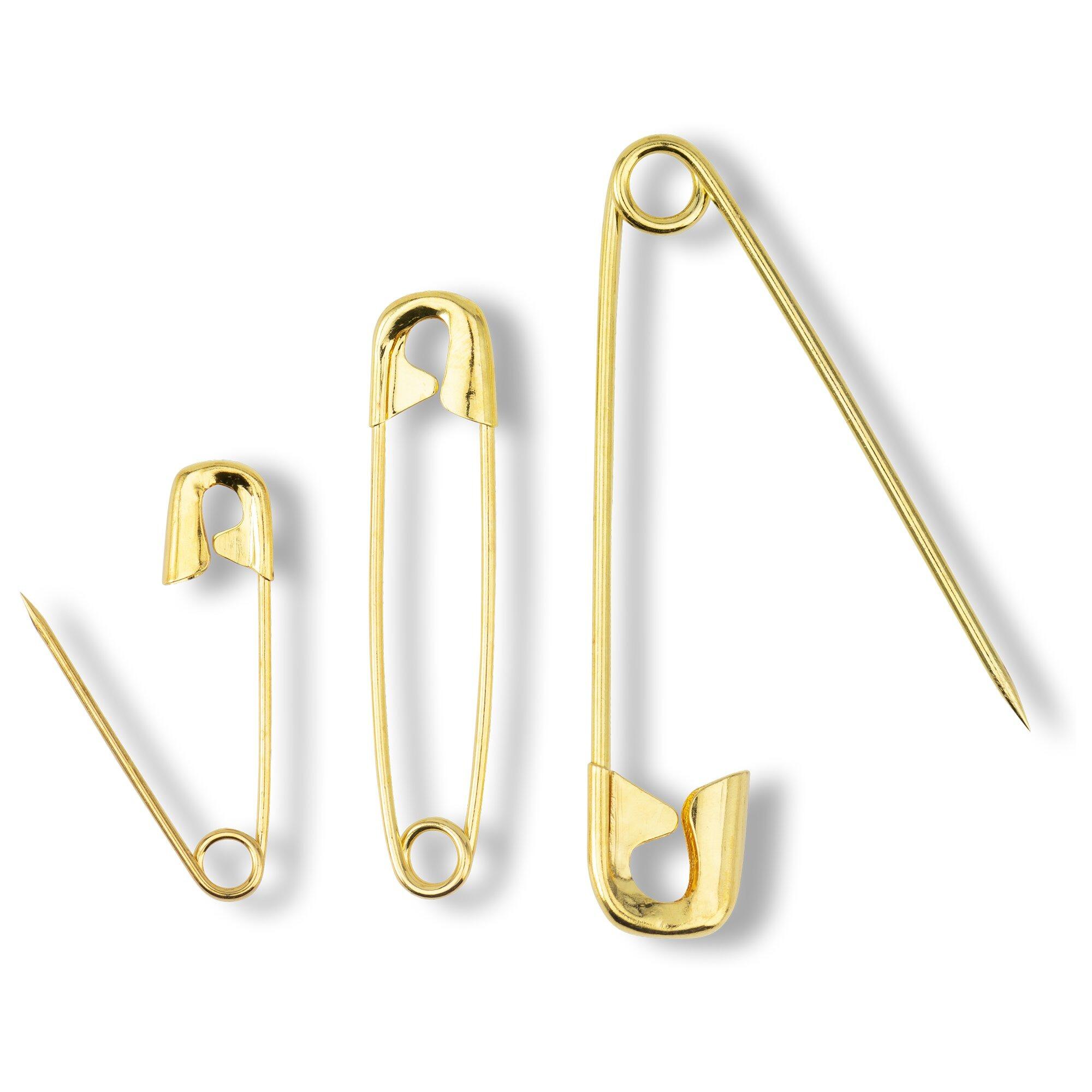Prym Safety Pins 27mm, 38mm, 50mm - Gold - 12pcs