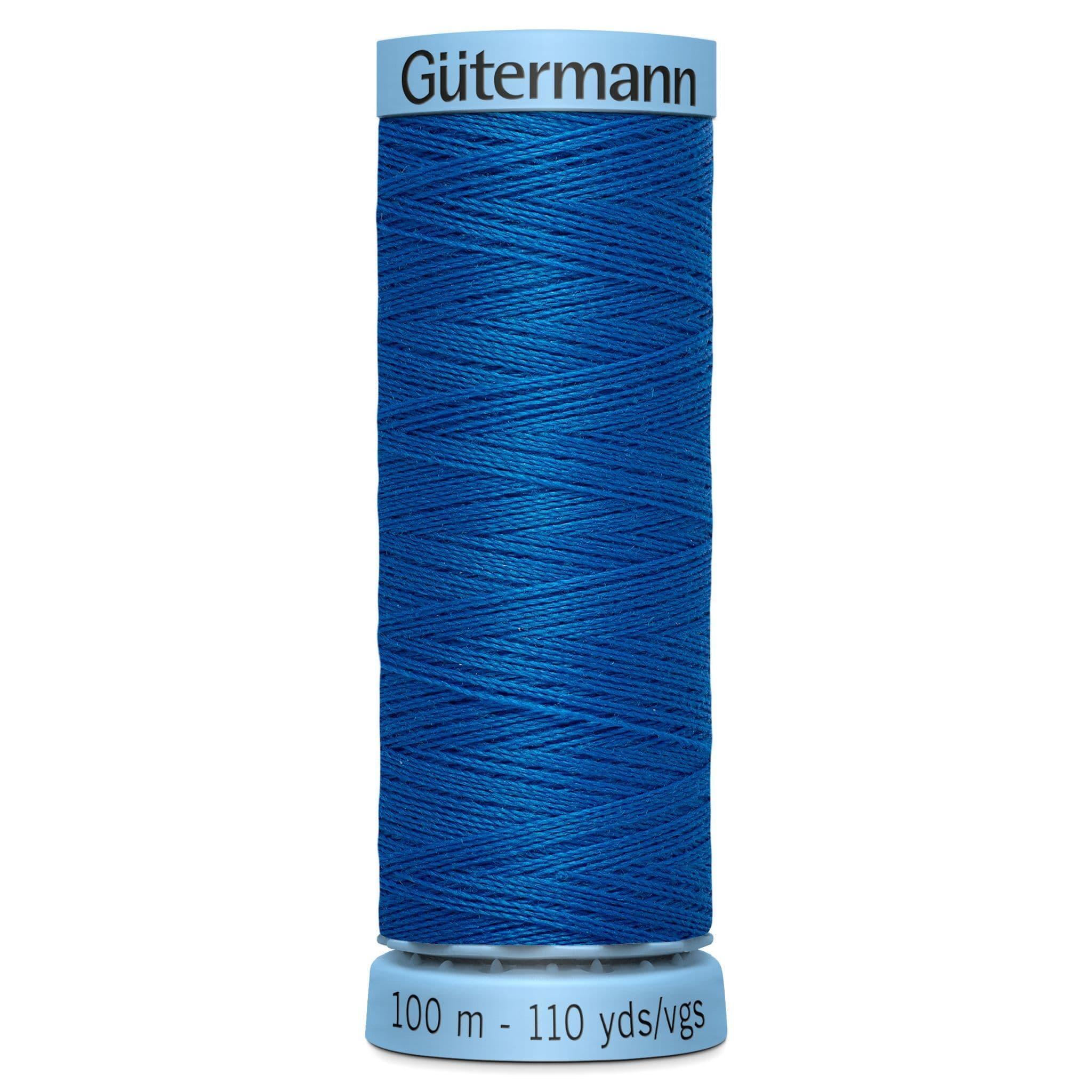 Col. 322 Gutermann Silk S303 Thread 100m - Lapis Blue