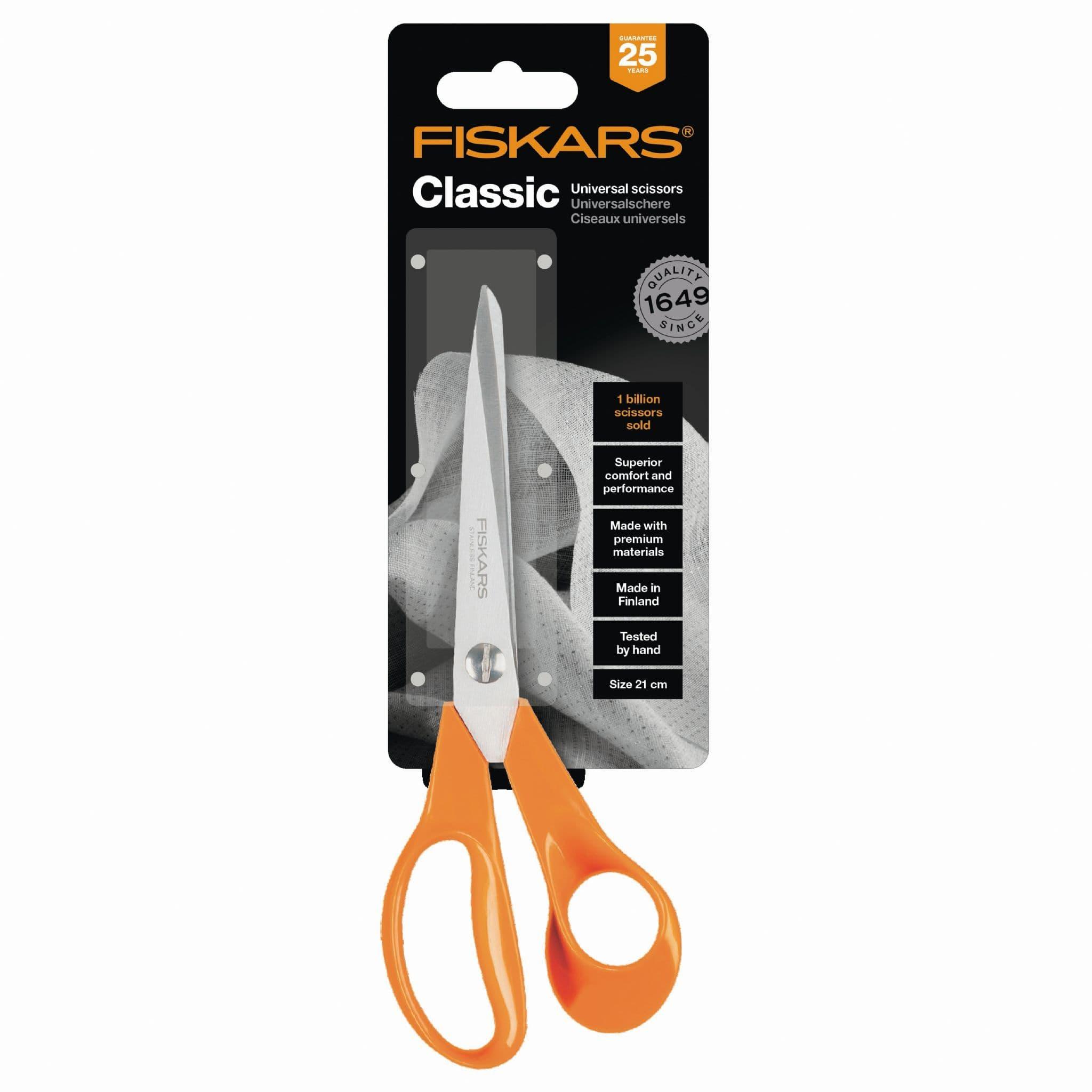 Left Handed Scissors, Fiskars Scissors, Classic Universal Purpose 21 Cm, Fabric  Scissors, Quilting Scissors, Craft Scissors, -  Denmark