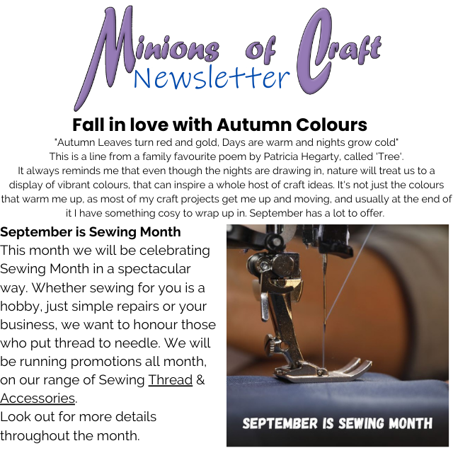 September is National Sewing Month (Newsletter 2023-09 September)