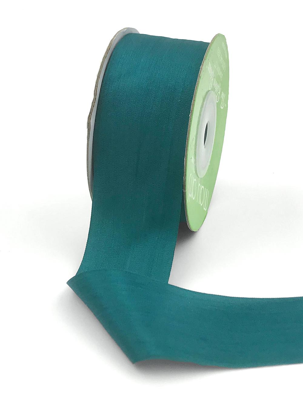 Silk Ribbon - Deep Teal // 3 yards Ribbons by Clover and Lamb