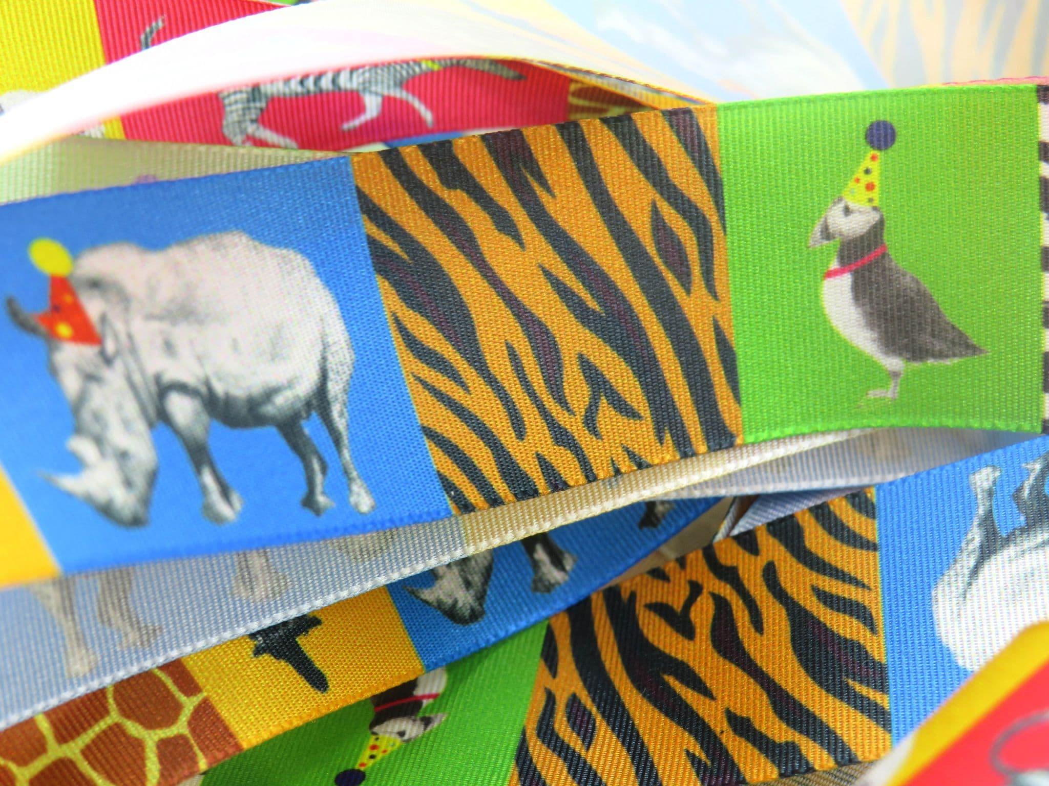 25mm Party Animal Ribbon - Berisfords - Per Metre