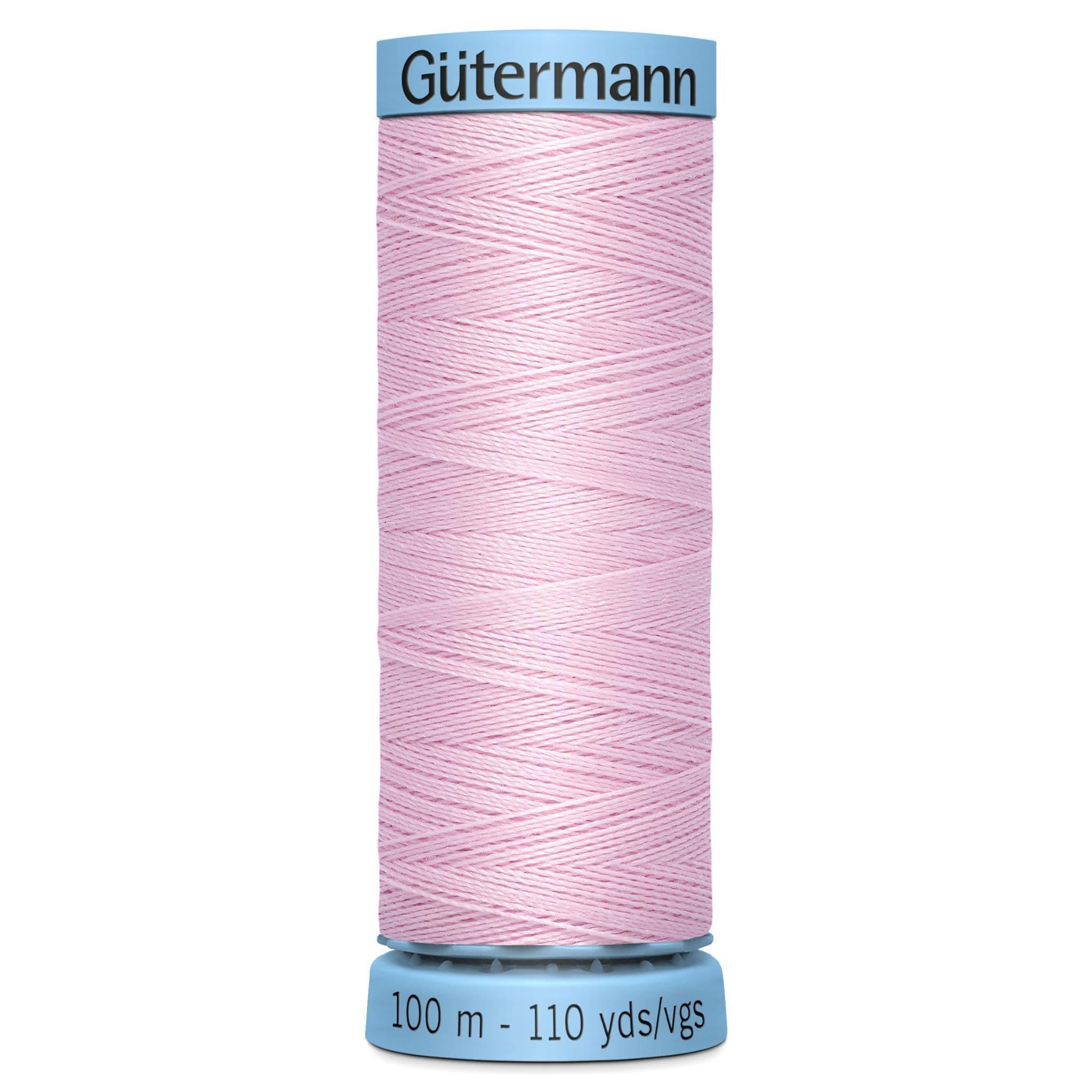 Col. 320 Gutermann Silk S303 Thread 100m - Ice Pink