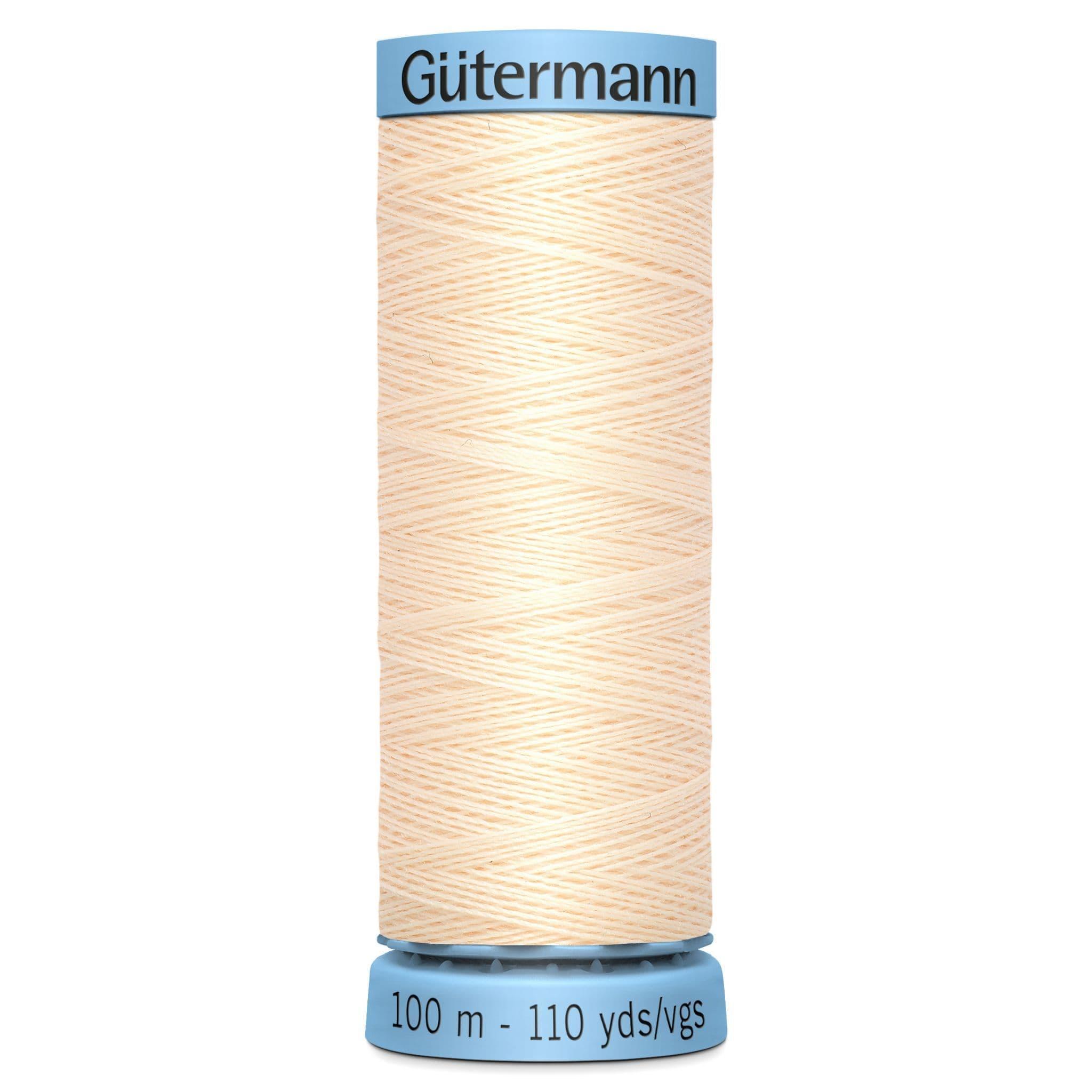 Col. 414 Gutermann Silk S303 Thread 100m - Cream