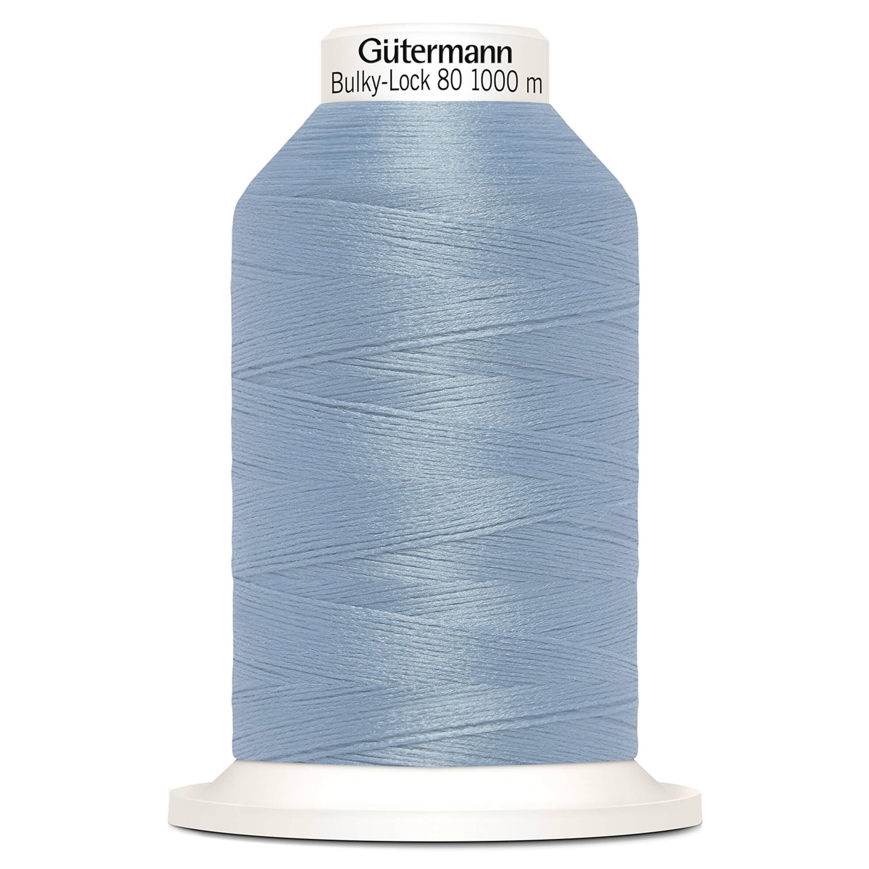 Gutermann Bulky Lock 80 overlocking thread in colour 143 Baby Blue