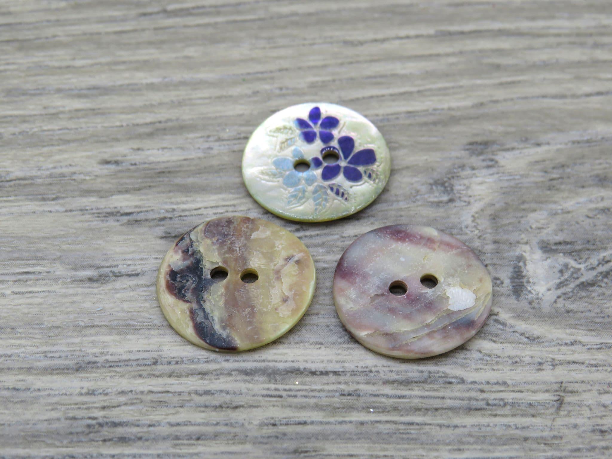 Flower Shell Buttons