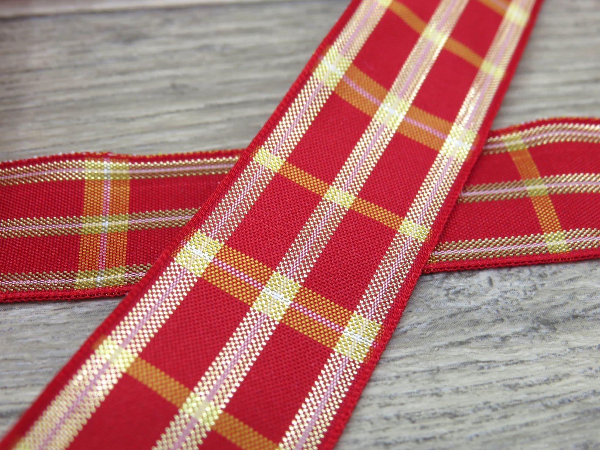 25mm & 40mm Regal Tartan - Berisfords Ribbon - 6 Colours