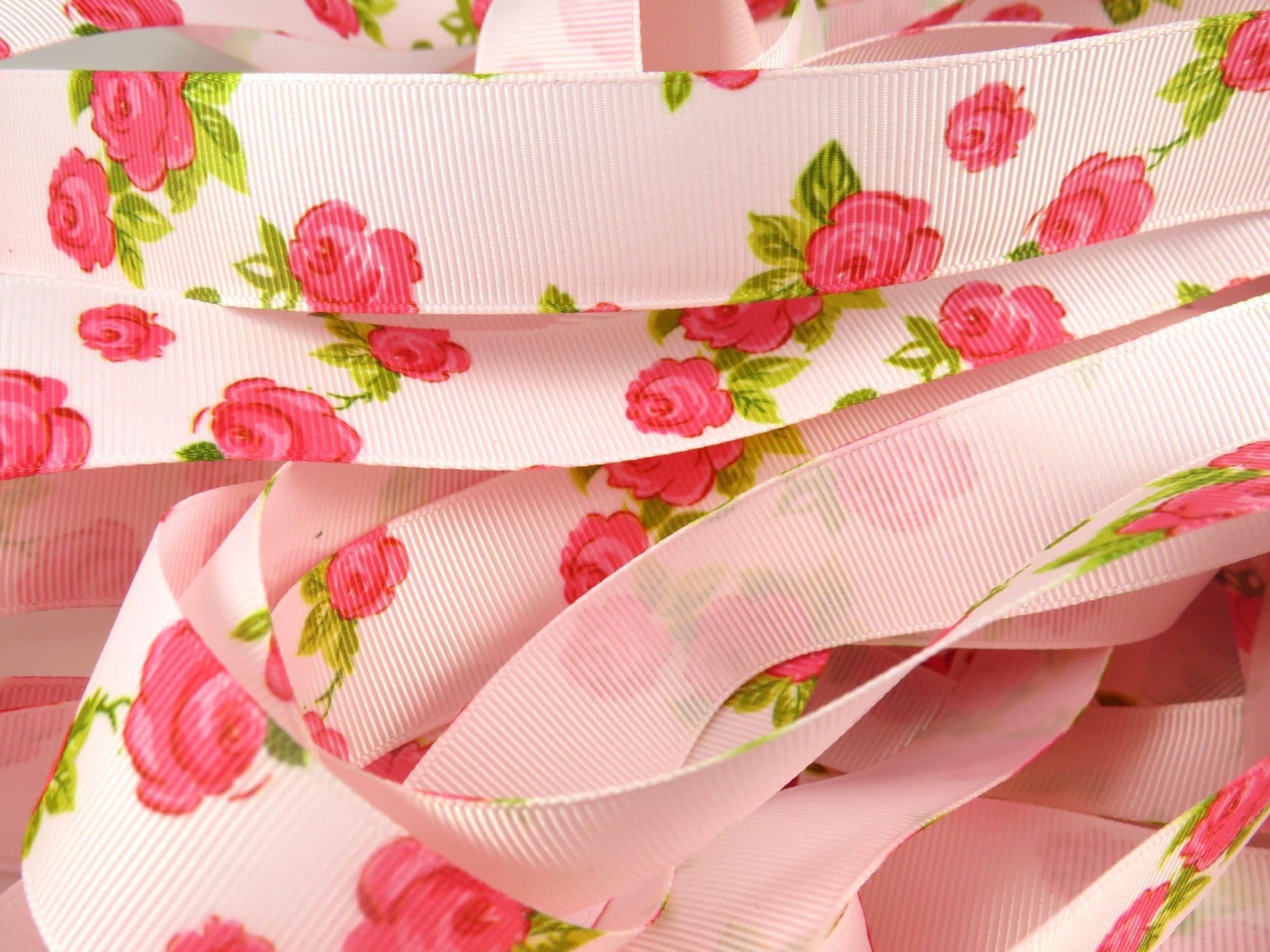 Rose print best sale ribbon