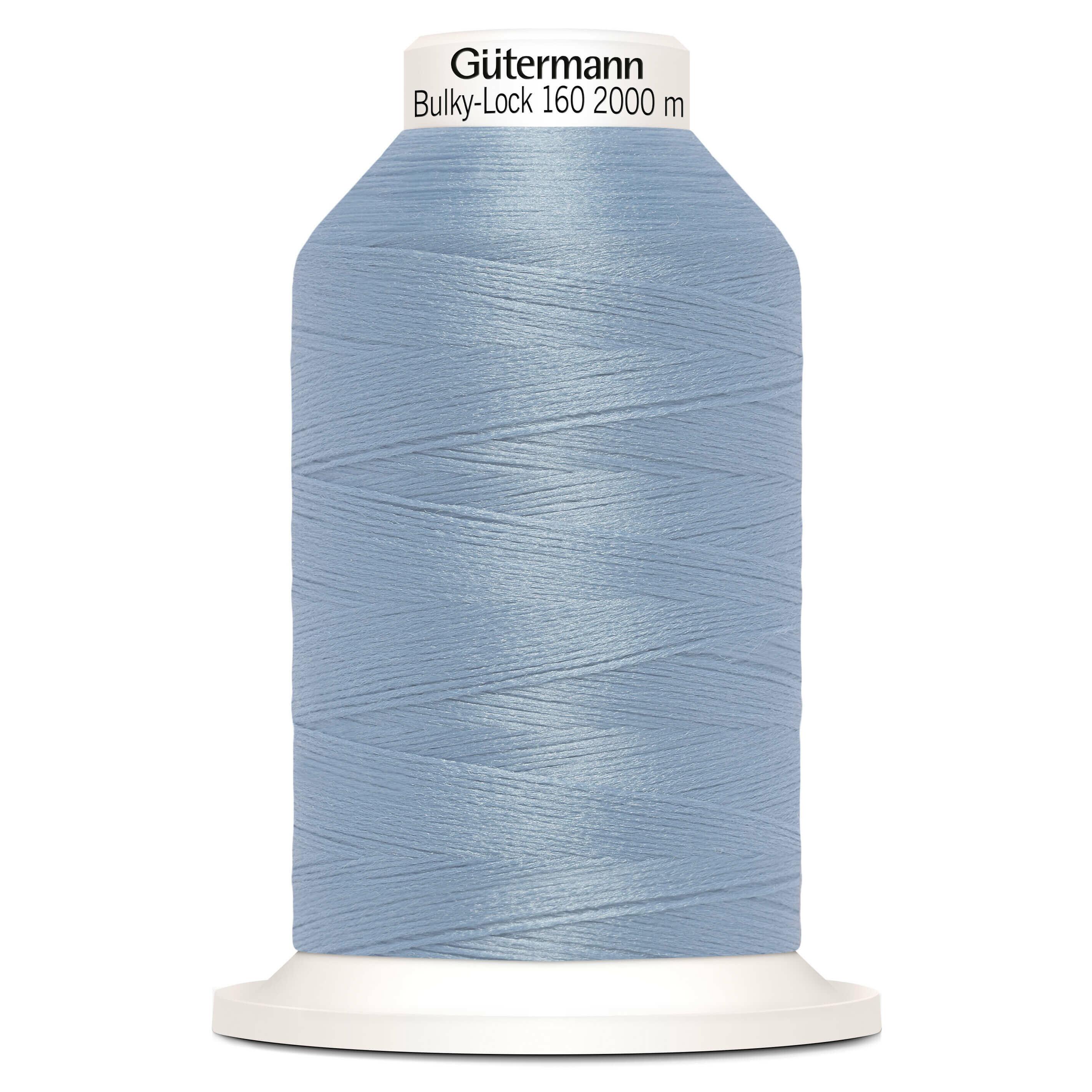 Gutermann Bulky-lock 160 2000m overlocking thread in colour number 143 Baby Blue