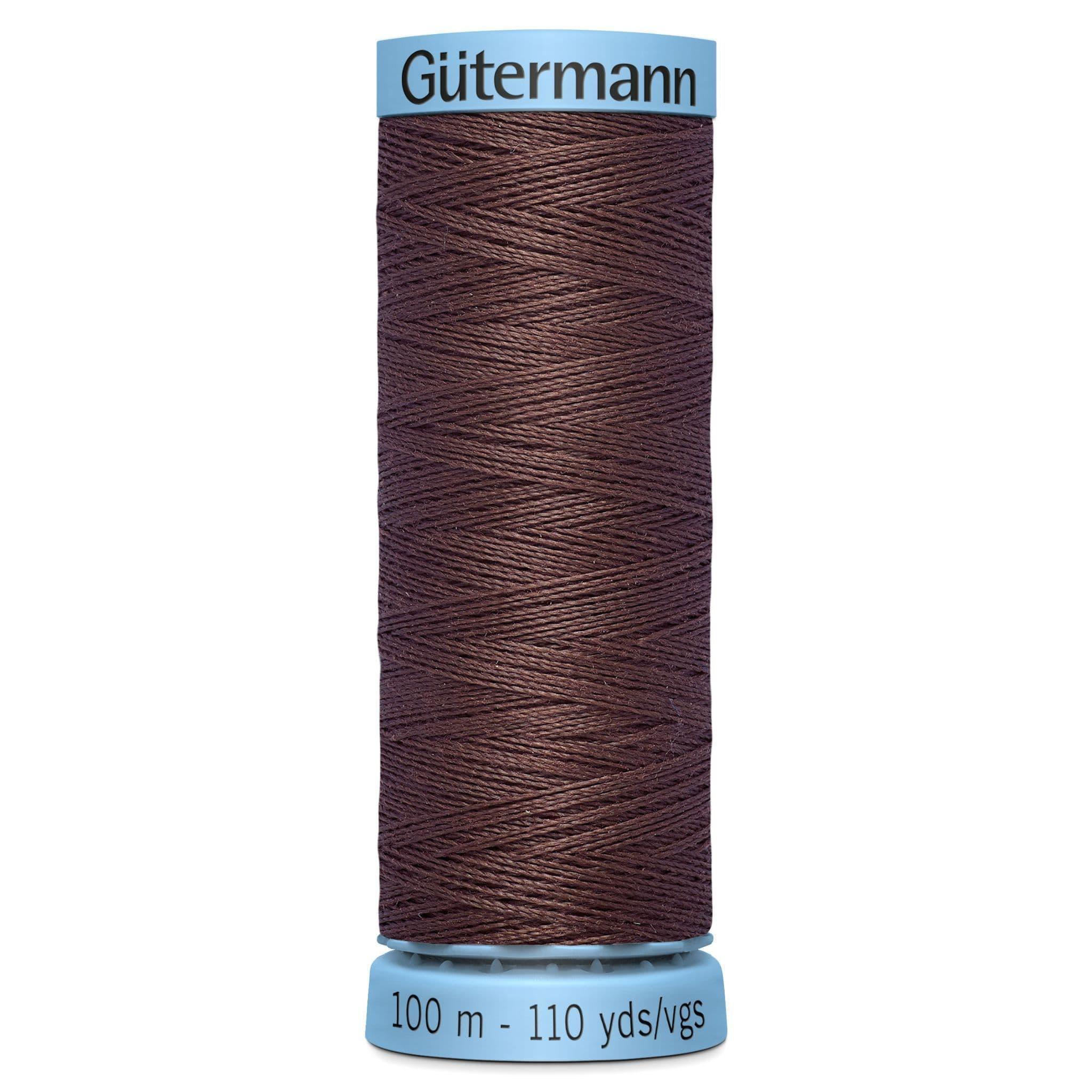 Col. 446 Gutermann Silk S303 Thread 100m - Light Brown