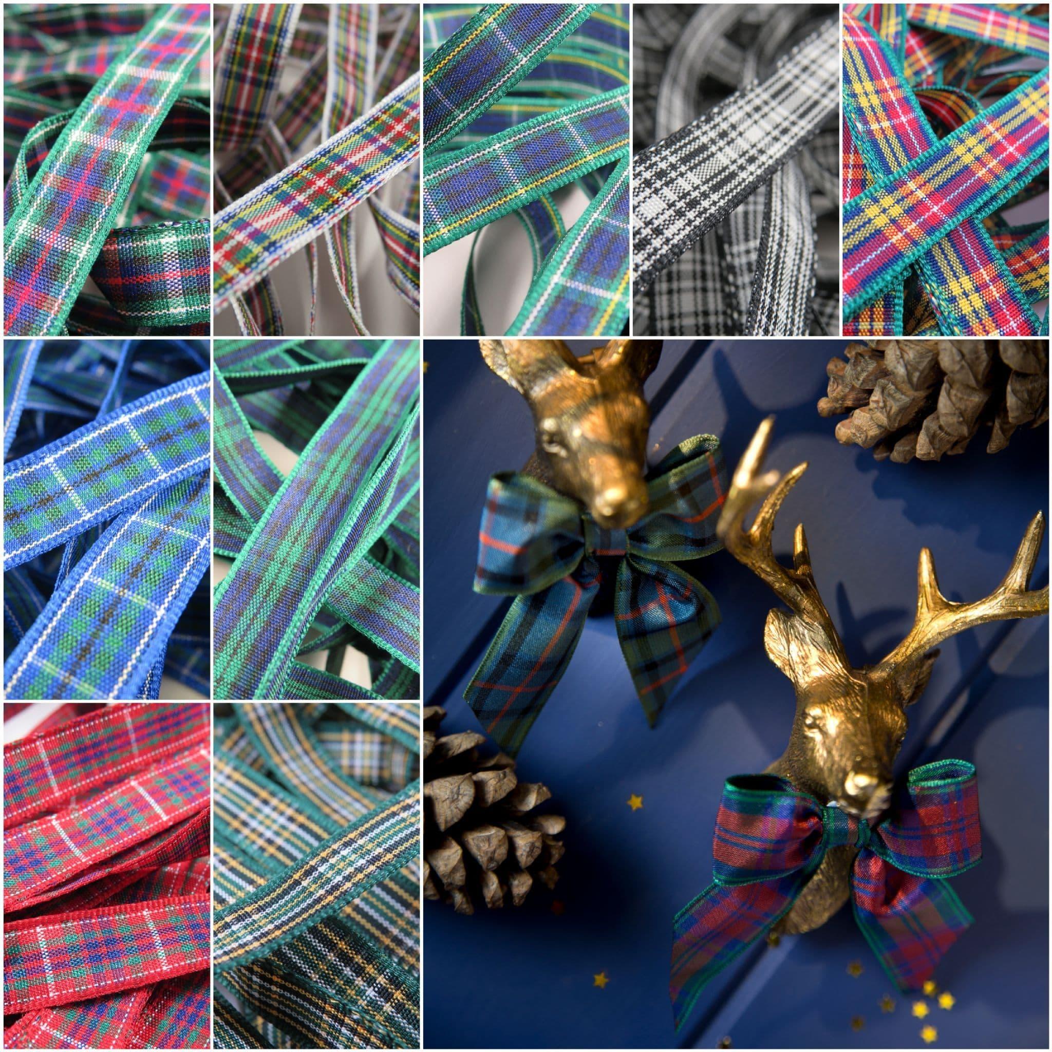 Nastro Tartan Berisfords 25 Mm X 25 M – Dress Stewart, Prodotto In GB, Lavabile, Per Artigianato E Moda