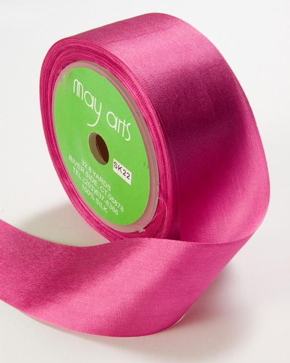 May Arts 32mm Pure Silk Ribbon - 48 colours
